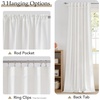 image:imageNICETOWN Linen Curtains 96 inch Long 2 Panels Set 55 Wide Thick Organic Flax Linen Blend Privacy Window Drapes Rod Pocket amp Back Tab with Light Filtering for BedroomLiving Room W55 x L96Snow White