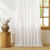 image:imageNICETOWN Linen Curtains 96 inch Long 2 Panels Set 55 Wide Thick Organic Flax Linen Blend Privacy Window Drapes Rod Pocket amp Back Tab with Light Filtering for BedroomLiving Room W55 x L96Snow White