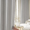image:imageNICETOWN Linen Curtains 96 inch Long 2 Panels Set 55 Wide Thick Organic Flax Linen Blend Privacy Window Drapes Rod Pocket amp Back Tab with Light Filtering for BedroomLiving Room W55 x L96Seedpearl