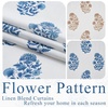 image:imageNICETOWN Linen Curtains 96 inch Long 2 Panels Set 55 Wide Thick Organic Flax Linen Blend Privacy Window Drapes Rod Pocket amp Back Tab with Light Filtering for BedroomLiving Room W55 x L96Z Blue 1