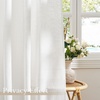 image:imageNICETOWN Linen Curtains 96 inch Long 2 Panels Set 55 Wide Thick Organic Flax Linen Blend Privacy Window Drapes Rod Pocket amp Back Tab with Light Filtering for BedroomLiving Room W55 x L96Pure White