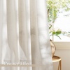 image:imageNICETOWN Linen Curtains 96 inch Long 2 Panels Set 55 Wide Thick Organic Flax Linen Blend Privacy Window Drapes Rod Pocket amp Back Tab with Light Filtering for BedroomLiving Room W55 x L96Linen