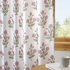 image:imageNICETOWN Linen Curtains 96 inch Long 2 Panels Set 55 Wide Thick Organic Flax Linen Blend Privacy Window Drapes Rod Pocket amp Back Tab with Light Filtering for BedroomLiving Room W55 x L96Z Pink 2