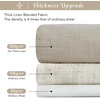 image:imageNICETOWN Linen Curtains 96 inch Long 2 Panels Set 55 Wide Thick Organic Flax Linen Blend Privacy Window Drapes Rod Pocket amp Back Tab with Light Filtering for BedroomLiving Room W55 x L96Taupe