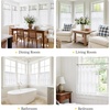image:imageNICETOWN NonSeeThrough Sheer Curtains 84 Inches Long 2 Panels Privacy Semi Sheer Drapes for Living Room Silky Smooth Heavyweight Draperies with Rod Pocket for Bedroom W52 x L84 in Pure WhitePure White