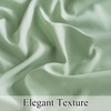 image:imageNICETOWN NonSeeThrough Sheer Curtains 84 Inches Long 2 Panels Privacy Semi Sheer Drapes for Living Room Silky Smooth Heavyweight Draperies with Rod Pocket for Bedroom W52 x L84 in Pure WhiteSage Green