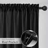 image:imageNICETOWN NonSeeThrough Sheer Curtains 84 Inches Long 2 Panels Privacy Semi Sheer Drapes for Living Room Silky Smooth Heavyweight Draperies with Rod Pocket for Bedroom W52 x L84 in Pure WhiteBlack