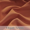 image:imageNICETOWN NonSeeThrough Sheer Curtains 84 Inches Long 2 Panels Privacy Semi Sheer Drapes for Living Room Silky Smooth Heavyweight Draperies with Rod Pocket for Bedroom W52 x L84 in Pure WhiteBurnt Orange