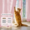 image:imageNICETOWN NonSeeThrough Sheer Curtains 84 Inches Long 2 Panels Privacy Semi Sheer Drapes for Living Room Silky Smooth Heavyweight Draperies with Rod Pocket for Bedroom W52 x L84 in Pure WhitePink