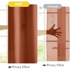 image:imageNICETOWN NonSeeThrough Sheer Curtains 84 Inches Long 2 Panels Privacy Semi Sheer Drapes for Living Room Silky Smooth Heavyweight Draperies with Rod Pocket for Bedroom W52 x L84 in Pure WhiteBurnt Orange