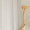 image:imageNICETOWN Sheer Linen Curtains 96 Inch Length for Bedroom Living Room 2 Panels Ivory Rod Pocket amp Back Tab Semi Sheer Drapes Privacy Semitransparent Farmhouse Window Treatment W52 x L96Natural