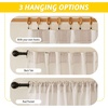 image:imageNICETOWN Sheer Linen Curtains 96 Inch Length for Bedroom Living Room 2 Panels Ivory Rod Pocket amp Back Tab Semi Sheer Drapes Privacy Semitransparent Farmhouse Window Treatment W52 x L96Beige