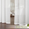 image:imageNICETOWN Sheer Linen Curtains 96 Inch Length for Bedroom Living Room 2 Panels Ivory Rod Pocket amp Back Tab Semi Sheer Drapes Privacy Semitransparent Farmhouse Window Treatment W52 x L96White