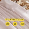 image:imageNICETOWN Sheer Linen Curtains 96 Inch Length for Bedroom Living Room 2 Panels Ivory Rod Pocket amp Back Tab Semi Sheer Drapes Privacy Semitransparent Farmhouse Window Treatment W52 x L96Blush Pink