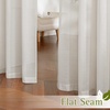 image:imageNICETOWN Sheer Linen Curtains 96 Inch Length for Bedroom Living Room 2 Panels Ivory Rod Pocket amp Back Tab Semi Sheer Drapes Privacy Semitransparent Farmhouse Window Treatment W52 x L96Natural