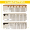 image:imageNICETOWN Sheer Linen Curtains 96 Inch Length for Bedroom Living Room 2 Panels Ivory Rod Pocket amp Back Tab Semi Sheer Drapes Privacy Semitransparent Farmhouse Window Treatment W52 x L96Natural