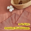 image:imageNICETOWN Sheer Linen Curtains 96 Inch Length for Bedroom Living Room 2 Panels Ivory Rod Pocket amp Back Tab Semi Sheer Drapes Privacy Semitransparent Farmhouse Window Treatment W52 x L96Burnt Orange