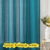 image:imageNICETOWN Sheer Linen Curtains 96 Inch Length for Bedroom Living Room 2 Panels Ivory Rod Pocket amp Back Tab Semi Sheer Drapes Privacy Semitransparent Farmhouse Window Treatment W52 x L96Peacock Green