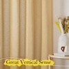 image:imageNICETOWN Sheer Linen Curtains 96 Inch Length for Bedroom Living Room 2 Panels Ivory Rod Pocket amp Back Tab Semi Sheer Drapes Privacy Semitransparent Farmhouse Window Treatment W52 x L96Desert Yellow