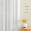 image:imageNICETOWN Sheer Linen Curtains 96 Inch Length for Bedroom Living Room 2 Panels Ivory Rod Pocket amp Back Tab Semi Sheer Drapes Privacy Semitransparent Farmhouse Window Treatment W52 x L96White