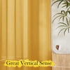 image:imageNICETOWN Sheer Linen Curtains 96 Inch Length for Bedroom Living Room 2 Panels Ivory Rod Pocket amp Back Tab Semi Sheer Drapes Privacy Semitransparent Farmhouse Window Treatment W52 x L96Gold