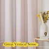 image:imageNICETOWN Sheer Linen Curtains 96 Inch Length for Bedroom Living Room 2 Panels Ivory Rod Pocket amp Back Tab Semi Sheer Drapes Privacy Semitransparent Farmhouse Window Treatment W52 x L96Blush Pink