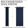 image:imageNICETOWN Light Blocking Thermal Insulated Solid Grommet Top Blackout CurtainsDrapesPanels for Kids Room Navy 1 Pair 42 x 63 Inch