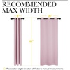image:imageNICETOWN Nursery Essential Thermal Insulated Solid Grommet Top Blackout CurtainsDrapes 1 Pair 42 x 63 inches in Baby Pink