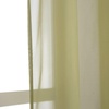 image:imageNICETOWN Sheer Window Curtain Panels  Ivory Eyelet Top Solid Voile for KitchenHotel 2 Pieces 54 Wide x 84inch LengthArmy Green