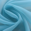 image:imageNICETOWN Sheer Window Curtain Panels  Ivory Eyelet Top Solid Voile for KitchenHotel 2 Pieces 54 Wide x 84inch LengthBaby Blue