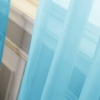 image:imageNICETOWN Sheer Window Curtain Panels  Ivory Eyelet Top Solid Voile for KitchenHotel 2 Pieces 54 Wide x 84inch LengthBaby Blue