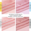 image:imageNICETOWN Sheer Window Curtain Panels  Ivory Eyelet Top Solid Voile for KitchenHotel 2 Pieces 54 Wide x 84inch LengthBaby Pink