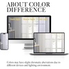 image:imageNICETOWN Sheer Window Curtain Panels  Ivory Eyelet Top Solid Voile for KitchenHotel 2 Pieces 54 Wide x 84inch LengthBeige