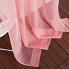 image:imageNICETOWN Sheer Window Curtain Panels  Ivory Eyelet Top Solid Voile for KitchenHotel 2 Pieces 54 Wide x 84inch LengthCoral