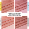 image:imageNICETOWN Sheer Window Curtain Panels  Ivory Eyelet Top Solid Voile for KitchenHotel 2 Pieces 54 Wide x 84inch LengthCoral Pink