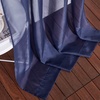 image:imageNICETOWN Sheer Window Curtain Panels  Ivory Eyelet Top Solid Voile for KitchenHotel 2 Pieces 54 Wide x 84inch LengthDark Blue