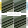 image:imageNICETOWN Sheer Window Curtain Panels  Ivory Eyelet Top Solid Voile for KitchenHotel 2 Pieces 54 Wide x 84inch LengthForest Green