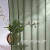 image:imageNICETOWN Sheer Window Curtain Panels  Ivory Eyelet Top Solid Voile for KitchenHotel 2 Pieces 54 Wide x 84inch LengthForest Green