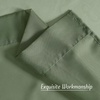 image:imageNICETOWN Sheer Window Curtain Panels  Ivory Eyelet Top Solid Voile for KitchenHotel 2 Pieces 54 Wide x 84inch LengthForest Green