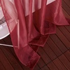 image:imageNICETOWN Sheer Window Curtain Panels  Ivory Eyelet Top Solid Voile for KitchenHotel 2 Pieces 54 Wide x 84inch LengthHaute Red