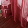 image:imageNICETOWN Sheer Window Curtain Panels  Ivory Eyelet Top Solid Voile for KitchenHotel 2 Pieces 54 Wide x 84inch LengthHaute Red