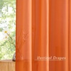 image:imageNICETOWN Sheer Window Curtain Panels  Ivory Eyelet Top Solid Voile for KitchenHotel 2 Pieces 54 Wide x 84inch LengthOrange