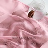 image:imageNICETOWN Sheer Window Curtain Panels  Ivory Eyelet Top Solid Voile for KitchenHotel 2 Pieces 54 Wide x 84inch LengthPink