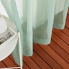 image:imageNICETOWN Sheer Window Curtain Panels  Ivory Eyelet Top Solid Voile for KitchenHotel 2 Pieces 54 Wide x 84inch LengthSage Green