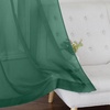 image:imageNICETOWN Sheer Window Curtain Panels  Ivory Eyelet Top Solid Voile for KitchenHotel 2 Pieces 54 Wide x 84inch LengthSante Green