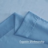 image:imageNICETOWN Sheer Window Curtain Panels  Ivory Eyelet Top Solid Voile for KitchenHotel 2 Pieces 54 Wide x 84inch LengthStone Blue
