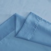image:imageNICETOWN Sheer Window Curtain Panels  Ivory Eyelet Top Solid Voile for KitchenHotel 2 Pieces 54 Wide x 84inch LengthStone Blue