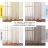 image:imageNICETOWN Sheer Window Curtain Panels  Ivory Eyelet Top Solid Voile for KitchenHotel 2 Pieces 54 Wide x 84inch LengthTaupe