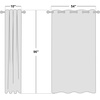 image:imageNICETOWN Sheer Window Curtain Panels  Ivory Eyelet Top Solid Voile for KitchenHotel 2 Pieces 54 Wide x 84inch LengthTaupe