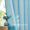 image:imageNICETOWN Sheer Window Curtain Panels  Ivory Eyelet Top Solid Voile for KitchenHotel 2 Pieces 54 Wide x 84inch LengthTeal